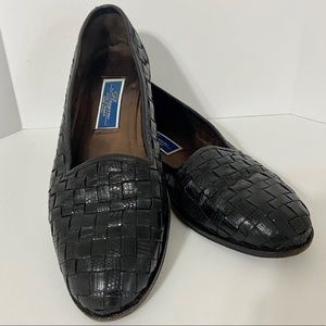 Bragano by Cole Haan Woven Loafer Shoe Black 9